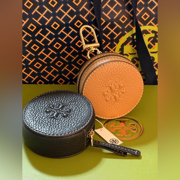 Tory Burch Accessories - Tory Burch Thea Black and Tan Key & Card Holders sold as each